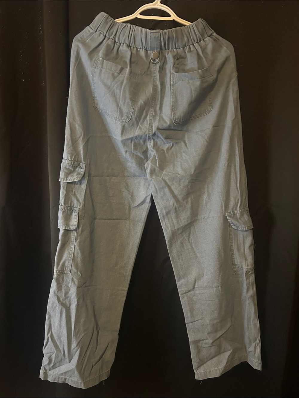Elastic Waist Cargo Pants - soft denim 
Top and pants from bangkok thailand